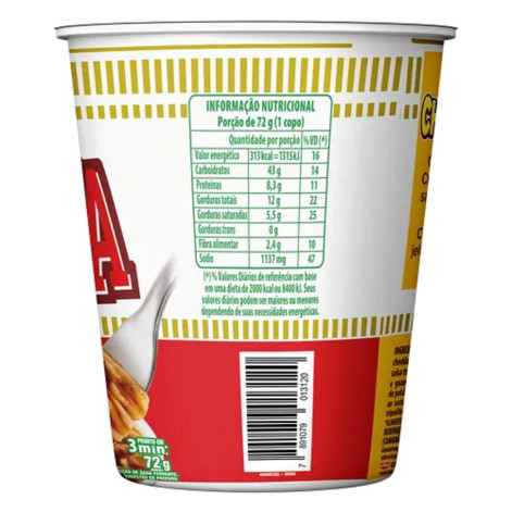 Macarrão Instantâneo Cup Noodles Sabor Bolonhesa 72g