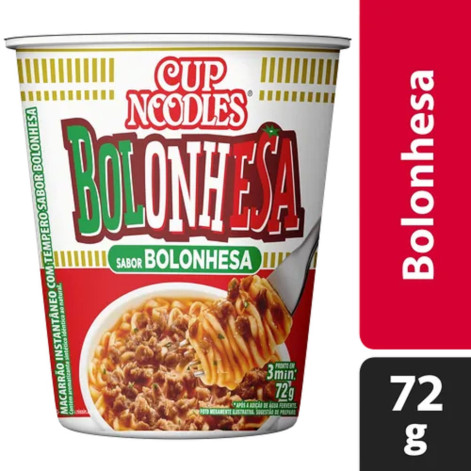 Macarrão Instantâneo Cup Noodles Sabor Bolonhesa 72g