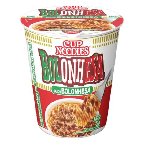 Macarrão Instantâneo Cup Noodles Sabor Bolonhesa 72g