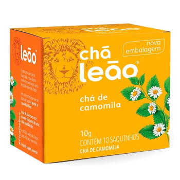 Chá De Camomila Leão Com 10 Saquinhos
