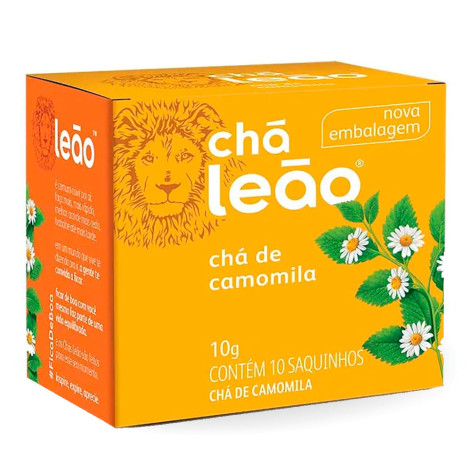 Chá De Camomila Leão Com 10 Saquinhos