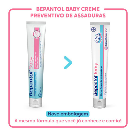 Creme Preventivo de Assaduras Bepantol Baby Recém-nascidos 60g Creme Preventivo de Assaduras Bepantol Baby Recém-nascidos 60g