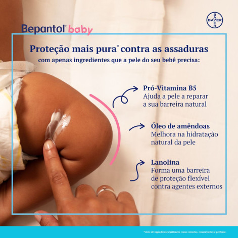 Creme Preventivo de Assaduras Bepantol Baby Recém-nascidos 60g Creme Preventivo de Assaduras Bepantol Baby Recém-nascidos 60g