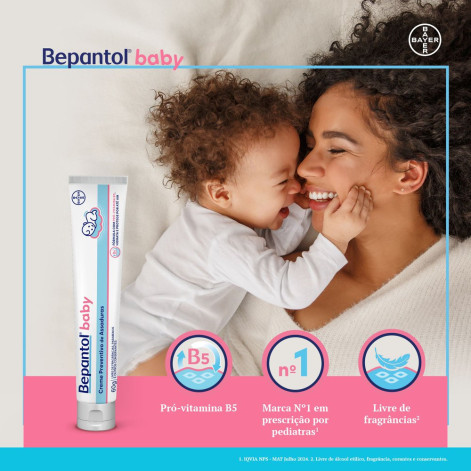Creme Preventivo de Assaduras Bepantol Baby Recém-nascidos 60g Creme Preventivo de Assaduras Bepantol Baby Recém-nascidos 60g