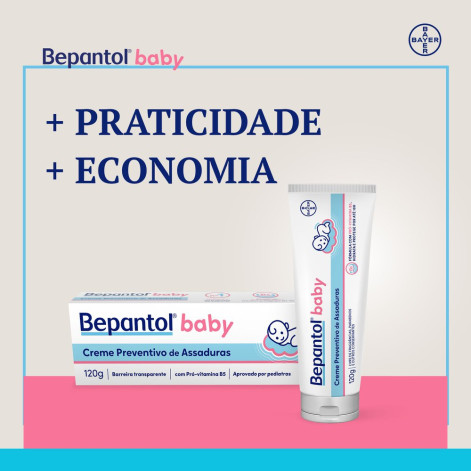 Creme para Assaduras Bepantol Baby Preventivo 120g Creme para Assaduras Bepantol Baby Preventivo 120g