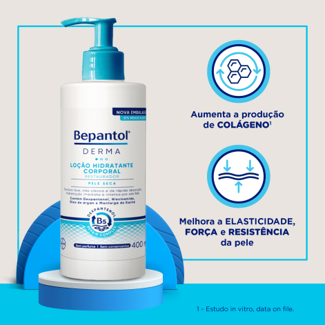 Loção Corporal Bepantol Derma Hidratante Restaurador Pele Seca 400ml