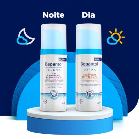 Loção Facial Noturna Bepantol Derma Hidratante Restaurador 50ml
