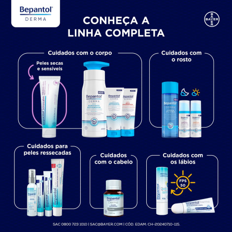 Bepantol Derma, Hidratante para Pele Extrasseca e Descamativa 200ml