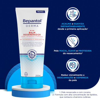 Bepantol Derma, Hidratante para Pele Extrasseca e Descamativa 200ml