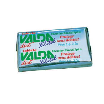 Pastilha Valda Diet Menta e Eucalipto Sem Açúcar Pastilha Valda Diet Menta e Eucalipto Sem Açúcar