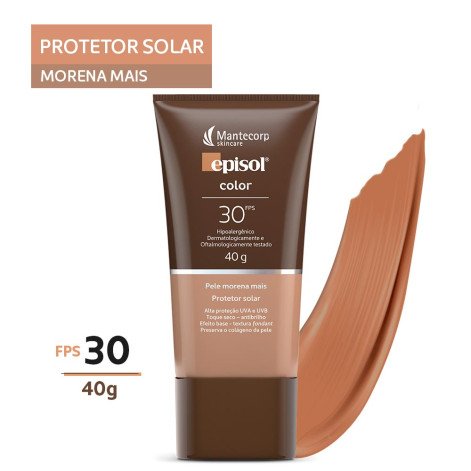 Protetor Solar Facial Mantecorp Skincare Episol Color Fps 30