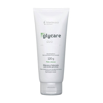 Máscara e Sabonete Facial Glycare Duo Mantecorp Pele Oleosa com 120g