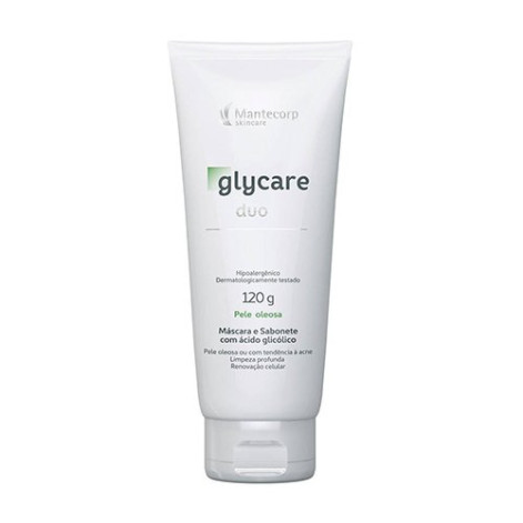 Máscara e Sabonete Facial Glycare Duo Mantecorp Pele Oleosa com 120g Máscara e Sabonete Facial Glycare Duo Mantecorp Pele Oleosa com 120g