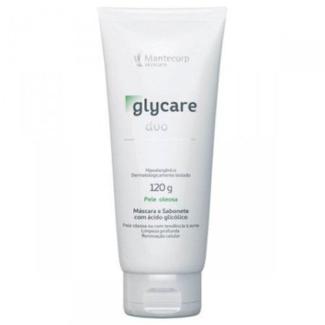 Máscara e Sabonete Facial Glycare Duo Mantecorp Pele Oleosa com 120g Máscara e Sabonete Facial Glycare Duo Mantecorp Pele Oleosa com 120g