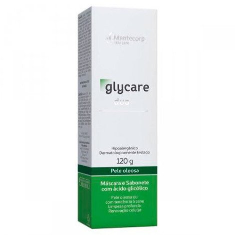 Máscara e Sabonete Facial Glycare Duo Mantecorp Pele Oleosa com 120g Máscara e Sabonete Facial Glycare Duo Mantecorp Pele Oleosa com 120g