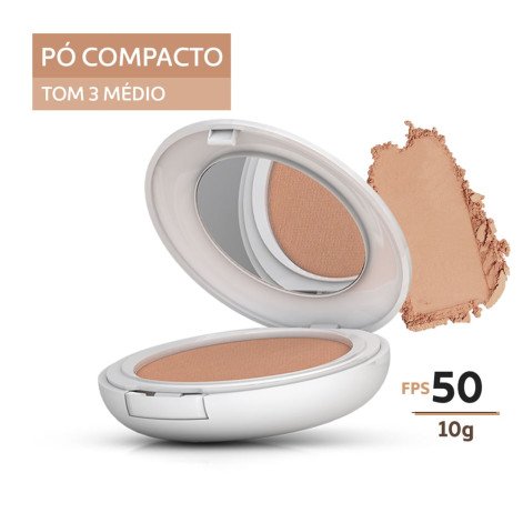 Protetor Solar Facial Episol FPS 50 Tom 3 Pó Compacto 10g