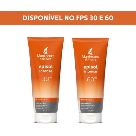 Protetor Solar Episol Intense FPS30 Rosto e Corpo 200ml