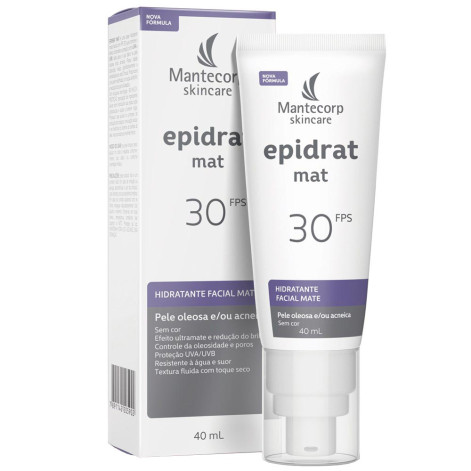 Protetor Solar Facial Mantecorp Skincare Epidrat MAT Sem Cor