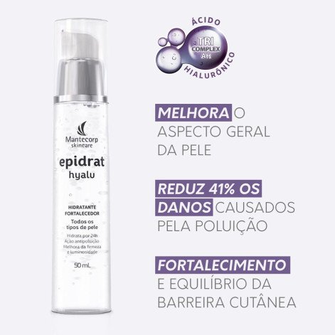 Hidratante Facial Anti-Idade Epidrat Hyalu 50ml