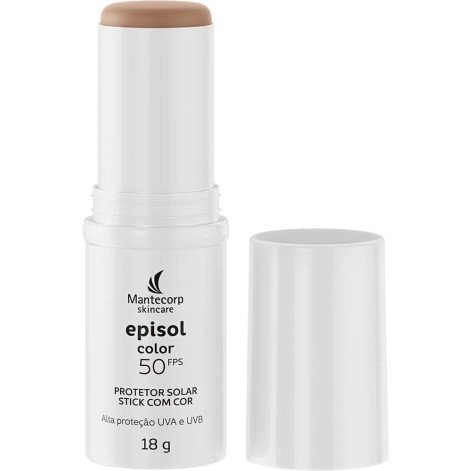 Protetor Solar Facial Episol Color Stick FPS 50 Claro 18g Protetor Solar Facial Episol Color Stick FPS 50 Claro 18g