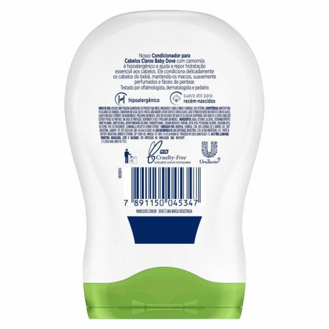 Condicionador Bebê Hidratação Glicerinada 200ml Camomila Dove Hidratação Suave Condicionador Bebê Hidratação Glicerinada 200ml Camomila Dove Hidratação Suave