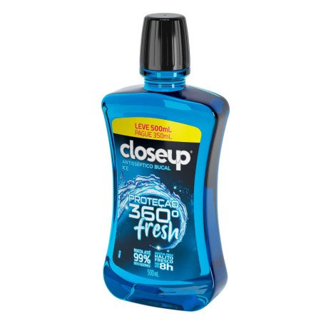 Antisséptico Bucal Close Up Ice Proteção 360º com Álcool 500ml Antisséptico Bucal Close Up Ice Proteção 360º com Álcool 500ml