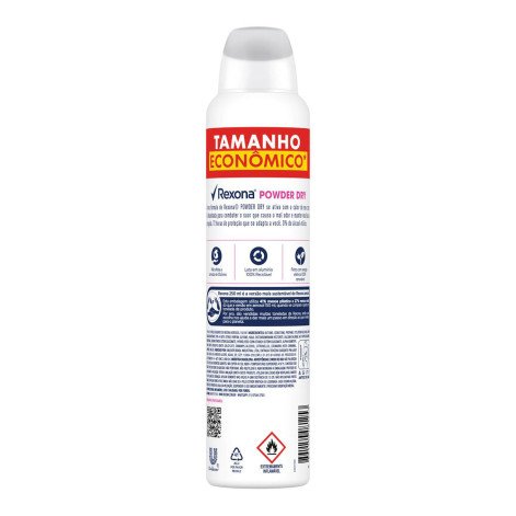 Desodorante Antitranspirante Aerossol Rexona Powder Dry 250 ml