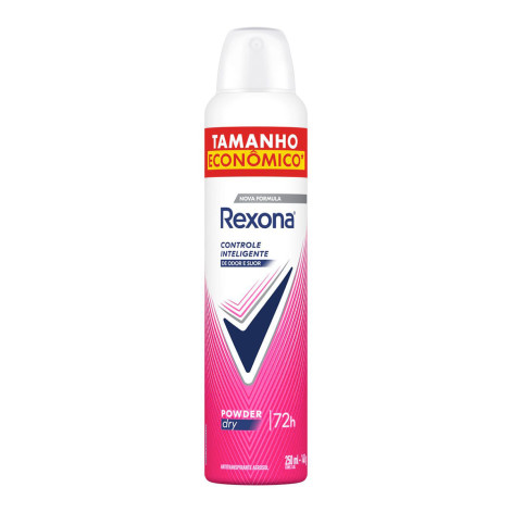 Desodorante Antitranspirante Aerossol Rexona Powder Dry 250 ml