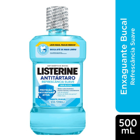 Enxag Buc Listerine Tart Contr 500ML