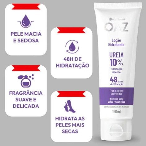 Loção Hidratante Oaz Ureia 10% C/300ML Loção Hidratante Oaz Ureia 10% C/300ML