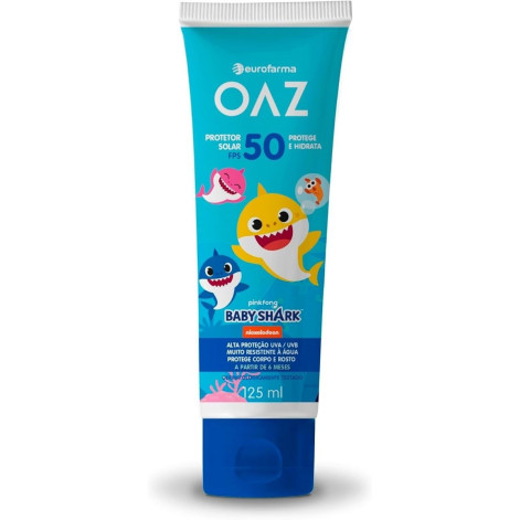 Protetor Solar Oaz FPS50 125ml Baby Shark Protetor Solar Oaz FPS50 125ml Baby Shark