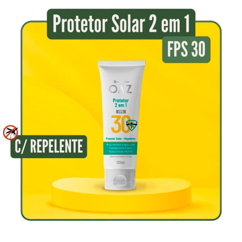 Protetor Solar + Repelente OAZ FPS 30 120ml