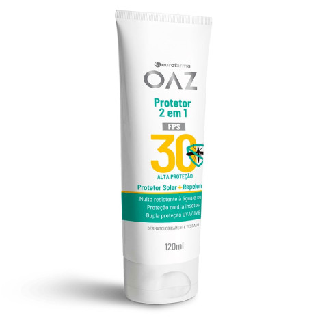 Protetor Solar + Repelente OAZ FPS 30 120ml