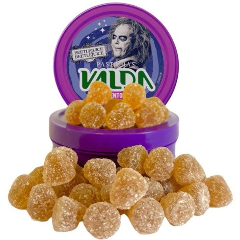 Pastilhas Valda Beetlejuice Sabor Uva Mentolada 50g