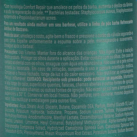 Esp De Barbear Bozzano Refrescante 190G