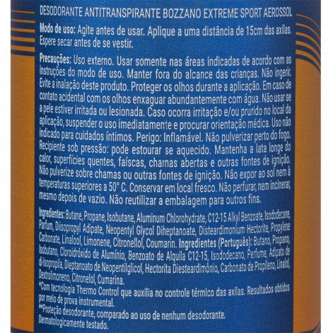 Desodorante Aerosol Bozzano 90G Extreme