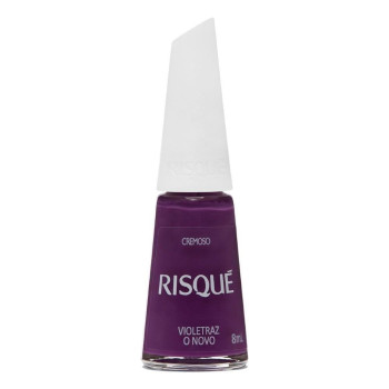 Esmalte Risqué Roxo Cremoso Violetraz o Novo 8ml Esmalte Risqué Roxo Cremoso Violetraz o Novo 8ml