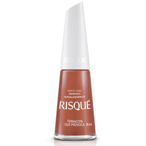 Esmalte Cremoso Risqué Terracota Que Provoca 8ml