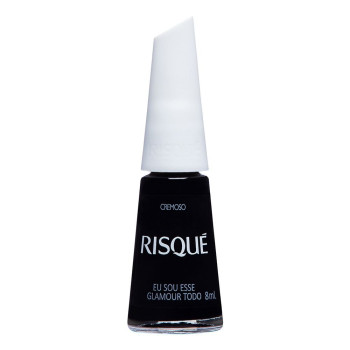 Esmalte Risqué Cremoso Eu Sou Esse Glamour Todo Preto 8ml