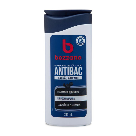 Sabonete Líquido Bozzano Antibac Carvão Ativado 240ml Sabonete Líquido Bozzano Antibac Carvão Ativado 240ml