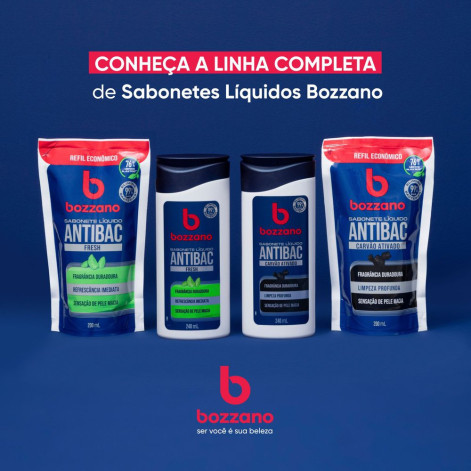 Sabonete Líquido Bozzano Antibac Carvão Ativado 240ml Sabonete Líquido Bozzano Antibac Carvão Ativado 240ml