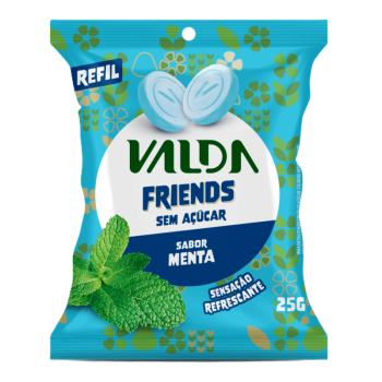 Pastilhas Valda Friends Sem Açúcar Sabor Mentol e Eucaliptol 25g Pastilhas Valda Friends Sem Açúcar Sabor Mentol e Eucaliptol 25g