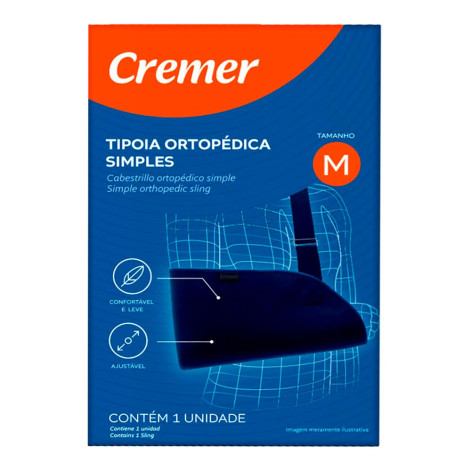 Tipoia Ortopédica Simples Cremer Azul Tamanho M 1 Unidade