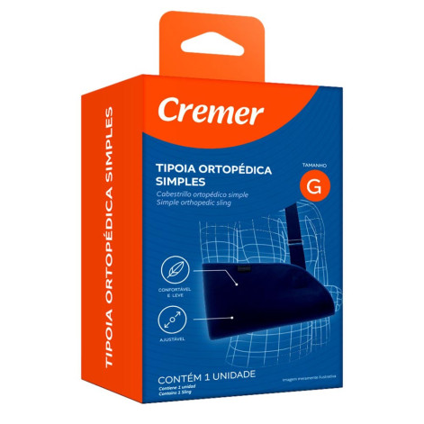 Tipoia Ortopédica Simples Cremer Azul Tamanho G 1 Unidade
