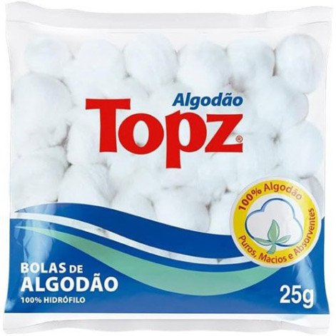 Algodão Bolas Topz 25g