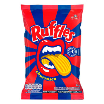 Batata Frita Ondulada Churrasco Elma Chips Ruffles  76g