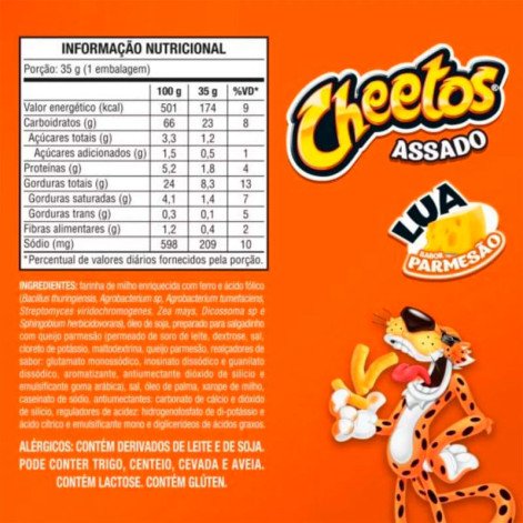 Salgadinho Elma Chips Cheetos Lua Parmesão 35g