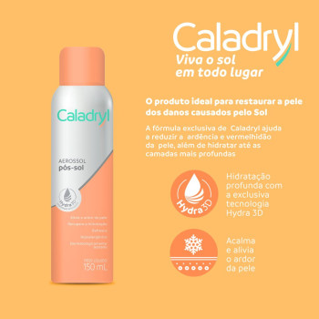 Pós Sol Caladryl Aerosol 150ml — Alívio do Ardor e Hidratação