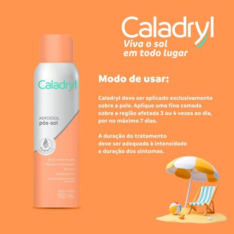 Pós Sol Caladryl Aerosol 150ml — Alívio do Ardor e Hidratação