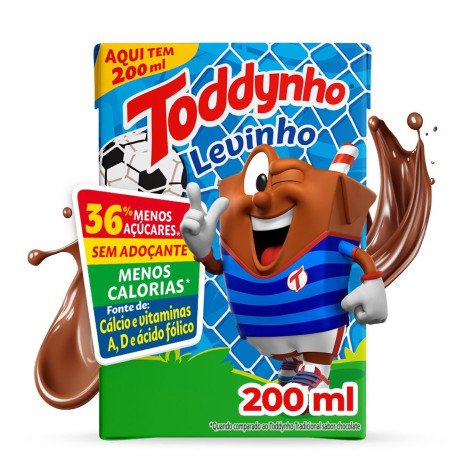 Bebida Láctea Uht Chocolate Toddynho Levinho Caixa 200ml